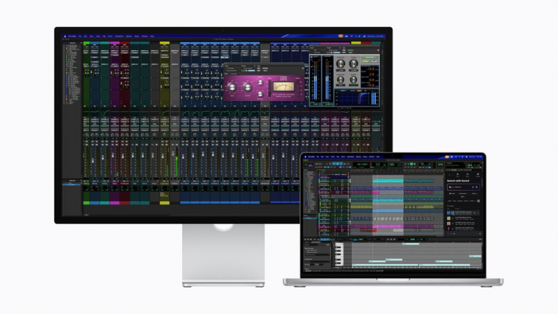 Studio Display и Studio Display XDR и ноутбук