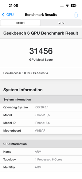 Тесты iPhone 17e