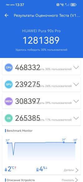 Производительность Huawei Pura 90s Pro