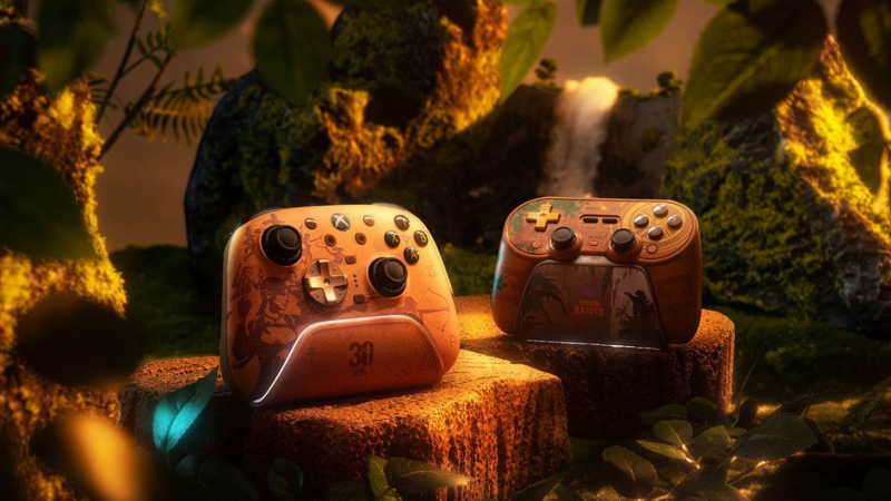 8BitDo представила контроллеры к 30-летию Tomb Raider
