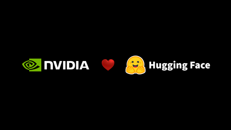 NVIDIA и Hugging Face лого