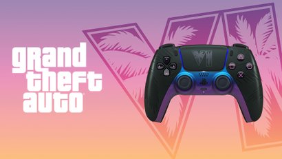Sony показала два DualSense в стиле GTA VI: рассвет и ночь Vice City