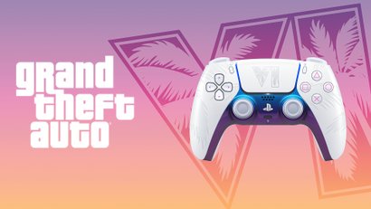 Sony показала два DualSense в стиле GTA VI: рассвет и ночь Vice City